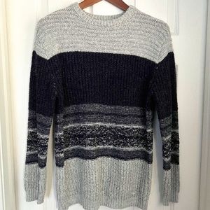 Zara Boys Knit Color Block Wool Blend Sweater